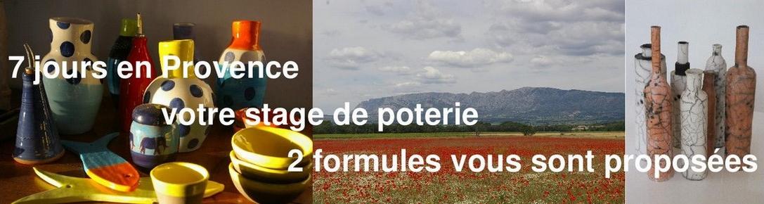 stage de poterie en Provence, 7 jours de ceramique et de raku, en pension complète ou partielle