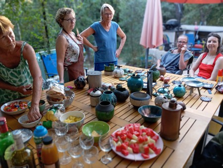 stage de raku stagiaires et pièces