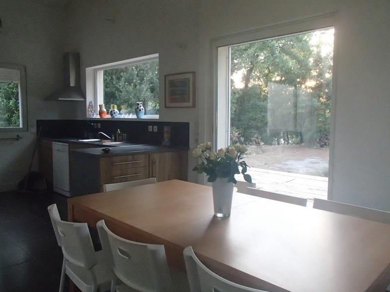 Hébergement du stage de poterie : le coin repas