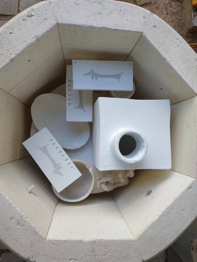 Chargement du four raku